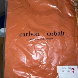 CC6 Carbon to Cobalt Men’s Short Sleeve Pocket Tee Shirt XXL NWT Cayenne